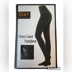G&Y Fashion Women’s Fleece Lined Pantyhose Black Size 2X/3X New